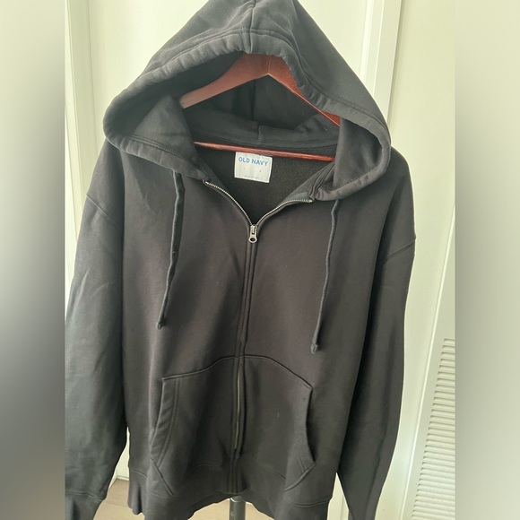 Old Navy Oversized Mens Front Zip Hoodie - Picture 4 of 6
